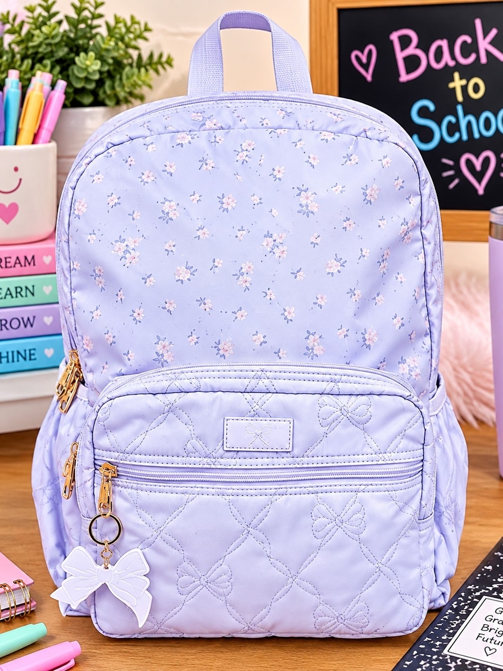 Loveshack Fancy Everblooming Rosettes  Target Backpack, Folders And Pen By Yoobi